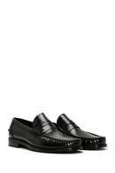 Erkek Siyah Rugan Deri Klasik Loafer | Derimod Erkek Siyah Rugan Deri Klasik Loafer | Derimod