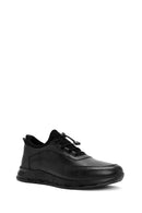 Erkek Siyah Bağcıklı Deri Sneaker | Derimod Erkek Siyah Bağcıklı Deri Sneaker | Derimod
