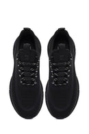 Derimod Zero Erkek Siyah Kalın Tabanlı Bağcıklı Kumaş Sneaker | Derimod Derimod Zero Erkek Siyah Kalın Tabanlı Bağcıklı Kumaş Sneaker | Derimod