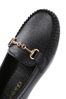 Women's Black Buckle Detailed Loafer | Derimod Women's Black Buckle Detailed Loafer | Derimod