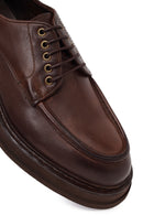 Male Brown Lace-Up Thick-Soled Leather Casual Shoe | Derimod Male Brown Lace-Up Thick-Soled Leather Casual Shoe | Derimod