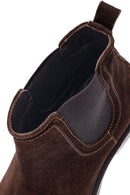 Men's Brown Suede Leather Chelsea Boots | Derimod Men's Brown Suede Leather Chelsea Boots | Derimod