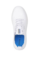 Geox Women's White Spherica Lace-Up Leather Sneaker | Derimod Geox Women's White Spherica Lace-Up Leather Sneaker | Derimod