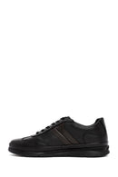 Erkek Siyah Bağcıklı Deri Sneaker | Derimod Erkek Siyah Bağcıklı Deri Sneaker | Derimod