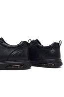 Erkek Siyah Bağcıklı Deri Sneaker | Derimod Erkek Siyah Bağcıklı Deri Sneaker | Derimod
