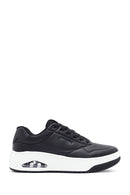 Skechers Men's Black Uno Court Lace-Up Chunky Sole Sneakers | Derimod Skechers Men's Black Uno Court Lace-Up Chunky Sole Sneakers | Derimod