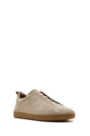 Erkek Bej Süet Deri Sneaker | Derimod Erkek Bej Süet Deri Sneaker | Derimod