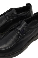 Male Black Lace-Up Thick-Soled Leather Casual Shoes | Derimod Male Black Lace-Up Thick-Soled Leather Casual Shoes | Derimod