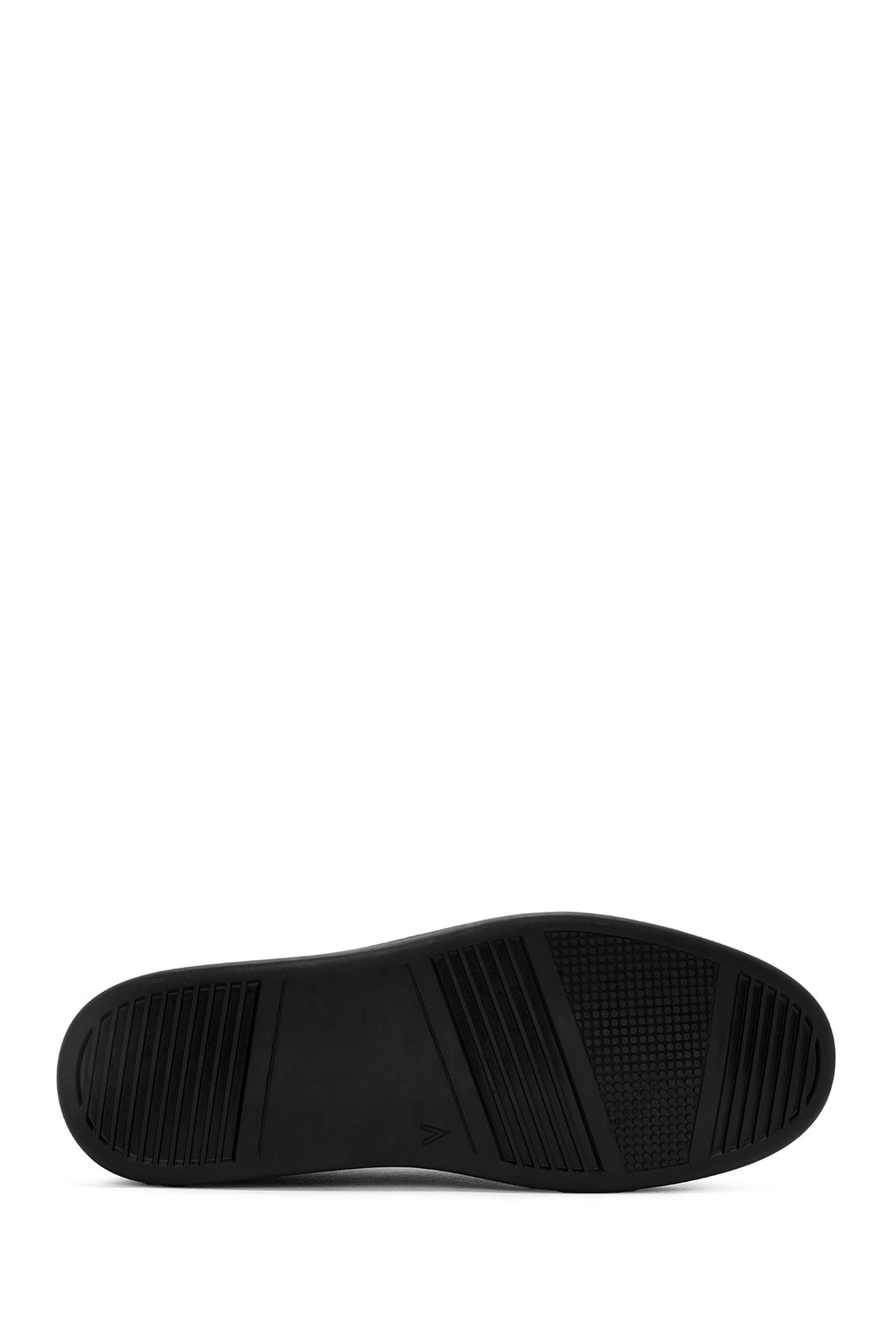 Erkek Siyah Bağcıklı Deri Casual Sneaker