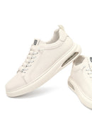 Erkek Beyaz Bağcıklı Deri Sneaker | Derimod Erkek Beyaz Bağcıklı Deri Sneaker | Derimod
