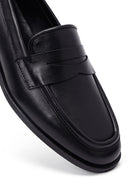 Woman Black Leather Loafers | Derimod Woman Black Leather Loafers | Derimod