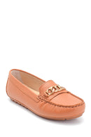 Women's Leather Chain Detailed Loafer | Derimod Women's Leather Chain Detailed Loafer | Derimod