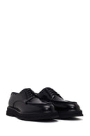 Male Black Lace-Up Thick-Soled Leather Casual Shoes | Derimod Male Black Lace-Up Thick-Soled Leather Casual Shoes | Derimod