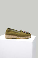 Green Women's Espadrille with Owl | Derimod Green Women's Espadrille with Owl | Derimod