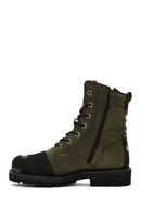 Harley Davidson Erkek Yeşil Riddick Deri Postal Bot | Derimod Harley Davidson Erkek Yeşil Riddick Deri Postal Bot | Derimod