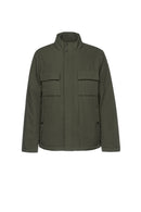 Geox Men's Green Rieti Zippered Jacket | Derimod Geox Men's Green Rieti Zippered Jacket | Derimod