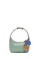 Women's Green Accessory Knitted Mini Handbag | Derimod Women's Green Accessory Knitted Mini Handbag | Derimod