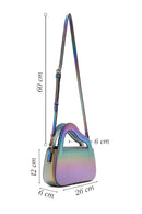 Women's Multicolored Long Strap Metallic Crossbody Bag | Derimod Women's Multicolored Long Strap Metallic Crossbody Bag | Derimod