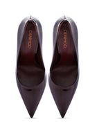 Women's Burgundy Patent Leather High Heel Stiletto | Derimod Women's Burgundy Patent Leather High Heel Stiletto | Derimod