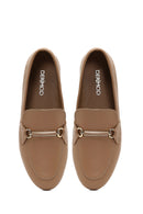 Woman Powder Buckle Detail Leather Masculine Loafer | Derimod Woman Powder Buckle Detail Leather Masculine Loafer | Derimod