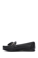 Kadın Siyah Püskül Detaylı Loafer | Derimod Kadın Siyah Püskül Detaylı Loafer | Derimod
