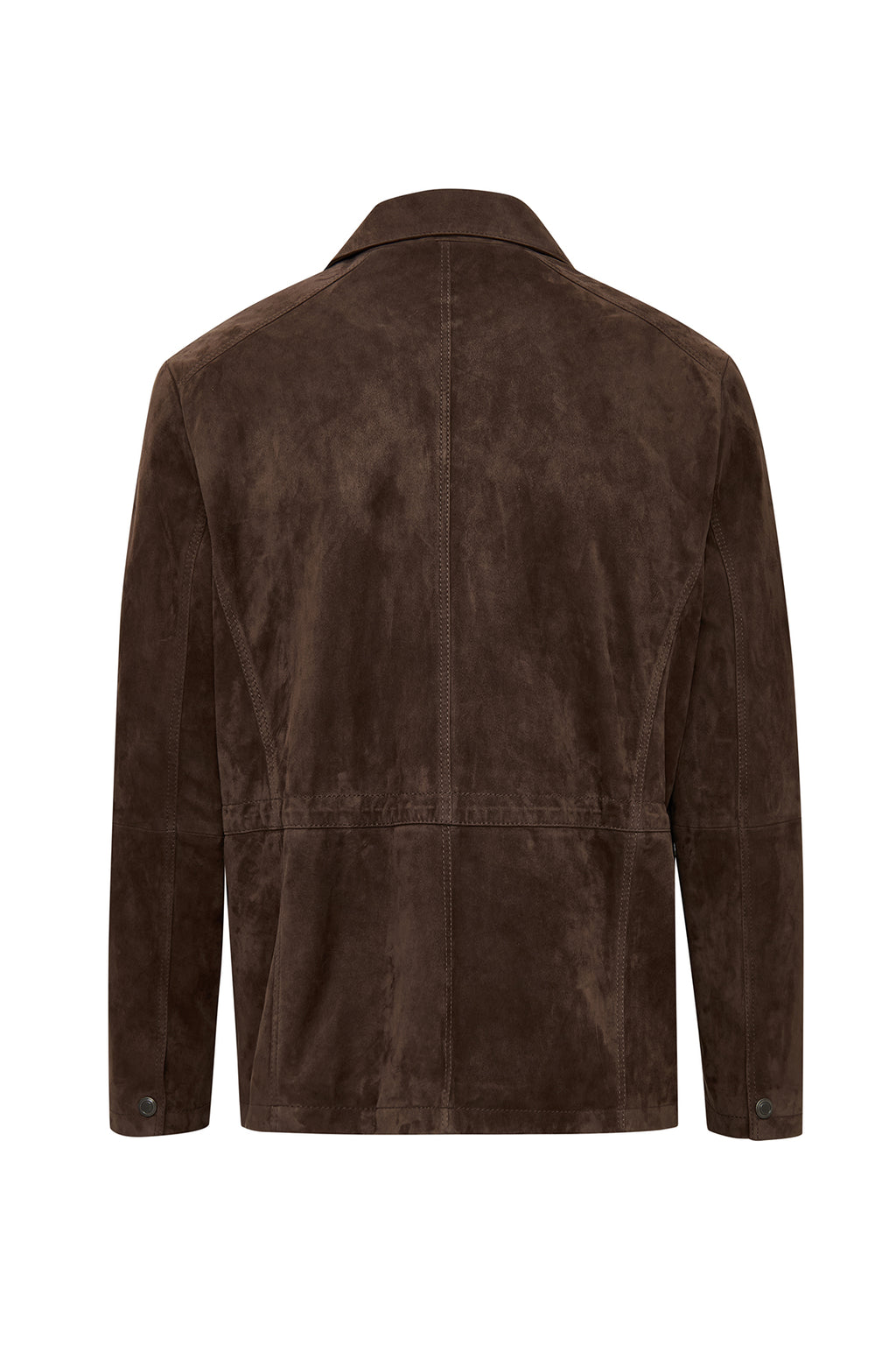 Salah Erkek Taba Gömlek Yaka Süet Deri Ceket