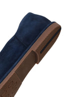 Erkek Lacivert Süet Deri Loafer | Derimod Erkek Lacivert Süet Deri Loafer | Derimod