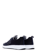 Derimod Zero Men's Navy Blue Lace-Up Thick Sole Sneaker | Derimod Derimod Zero Men's Navy Blue Lace-Up Thick Sole Sneaker | Derimod
