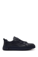 Erkek Lacivert Bağcıklı Deri Sneaker | Derimod Erkek Lacivert Bağcıklı Deri Sneaker | Derimod
