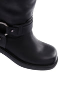 Women's Black Leather Buckle Boots | Derimod Women's Black Leather Buckle Boots | Derimod