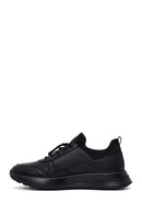 Erkek Siyah Bağcıklı Kalın Tabanlı Deri Sneaker | Derimod Erkek Siyah Bağcıklı Kalın Tabanlı Deri Sneaker | Derimod
