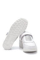 Kadın Beyaz Deri Dolgu Topuk Sneaker | Derimod Kadın Beyaz Deri Dolgu Topuk Sneaker | Derimod