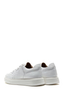 Men's White Lace-up Leather Sneaker | Derimod Men's White Lace-up Leather Sneaker | Derimod