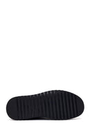 Erkek Lacivert Bağcıklı Deri Sneaker | Derimod Erkek Lacivert Bağcıklı Deri Sneaker | Derimod