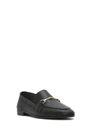 Kadın Siyah Deri Maskülen Loafer | Derimod Kadın Siyah Deri Maskülen Loafer | Derimod