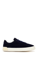Derimod Fly Erkek Lacivert Bağcıklı Süet Deri Sneaker | Derimod Derimod Fly Erkek Lacivert Bağcıklı Süet Deri Sneaker | Derimod