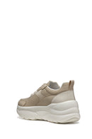 Geox Kadın Bej D Xtors D - Mesh + Geobuck Bağcıklı Kalın Tabanlı Sneaker | Derimod Geox Kadın Bej D Xtors D - Mesh + Geobuck Bağcıklı Kalın Tabanlı Sneaker | Derimod
