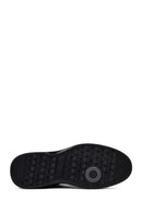 Erkek Siyah Bağcıklı Deri Casual Sneaker | Derimod Erkek Siyah Bağcıklı Deri Casual Sneaker | Derimod