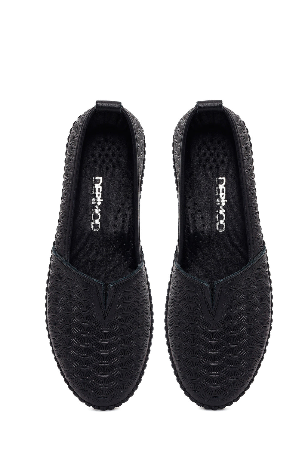 Kadın Siyah Deri Konfor Loafer
