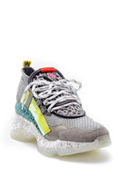 Women's High-Sole Leather Sneaker | Derimod Women's High-Sole Leather Sneaker | Derimod