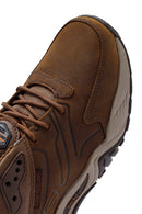 Skechers Men's Brown Arch Fit Recon - Cadell Lace-Up Nubuck Leather Boots | Derimod Skechers Men's Brown Arch Fit Recon - Cadell Lace-Up Nubuck Leather Boots | Derimod