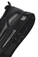 Erkek Siyah Bağcıklı Deri Sneaker | Derimod Erkek Siyah Bağcıklı Deri Sneaker | Derimod
