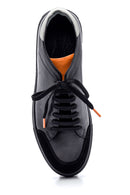 Erkek Deri Süet Detaylı Sneaker | Derimod Erkek Deri Süet Detaylı Sneaker | Derimod