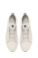Erkek Beyaz Bağcıklı Deri Sneaker | Derimod Erkek Beyaz Bağcıklı Deri Sneaker | Derimod