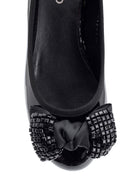 Women's Patent Leather Bow Ballerina Ballet | Derimod Women's Patent Leather Bow Ballerina Ballet | Derimod