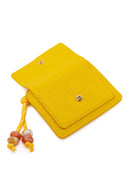 Woman Yellow Charm Card Holder | Derimod Woman Yellow Charm Card Holder | Derimod