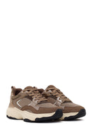 Kadın Bronz Bağcıklı Kalın Tabanlı Sneaker | Derimod Kadın Bronz Bağcıklı Kalın Tabanlı Sneaker | Derimod