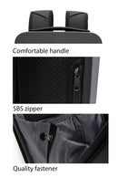 D-Pack Unisex Black Technological Backpack | Derimod D-Pack Unisex Black Technological Backpack | Derimod