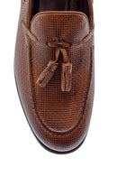 Men's Leather Printed Loafer | Derimod Men's Leather Printed Loafer | Derimod