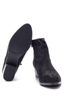 Women's Suede Heeled Boots | Derimod Women's Suede Heeled Boots | Derimod